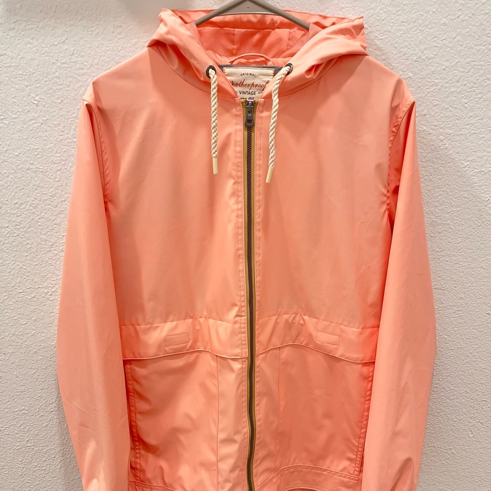 Weatherproof Womens Pink Full Zip Windbreaker Medium